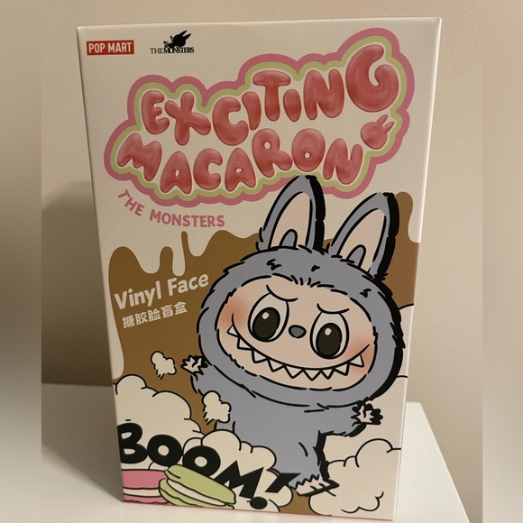 【100% AUTHENTIC】Sealed in Box Pop Mart Labubu Exciting Macaron Sea Salt Coconut - Picture 2 of 6